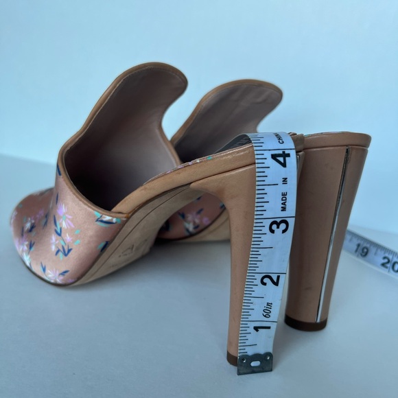 AD & Daughters Jaconi Textile/Leather Floral High Heel Peep Toe Mules Shoes 7.5 - Picture 13 of 15